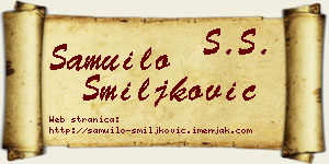 Samuilo Smiljković vizit kartica